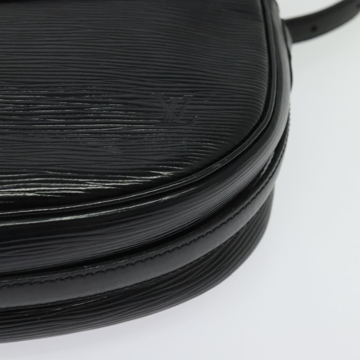 LOUIS VUITTON Epi Jeune Fille MM Shoulder Bag Black M52152 LV Auth 141387