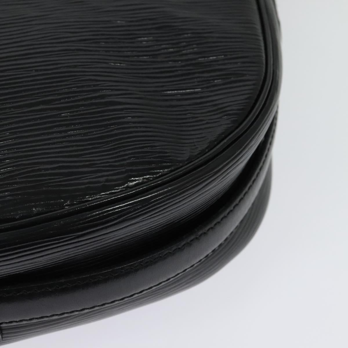 LOUIS VUITTON Epi Jeune Fille MM Shoulder Bag Black M52152 LV Auth 141387