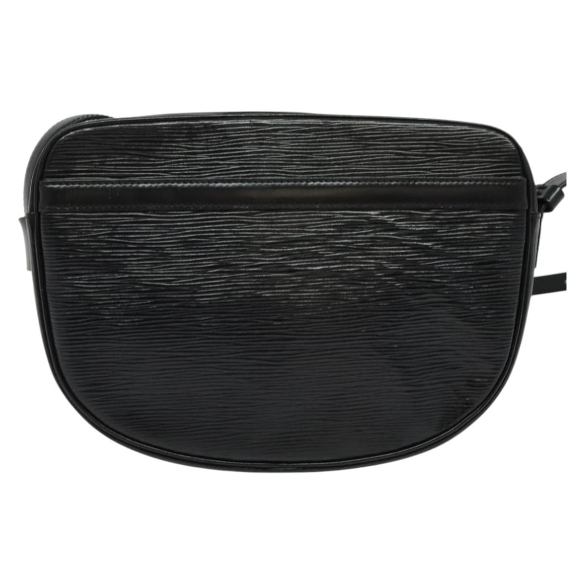 LOUIS VUITTON Epi Jeune Fille MM Shoulder Bag Black M52152 LV Auth 141387