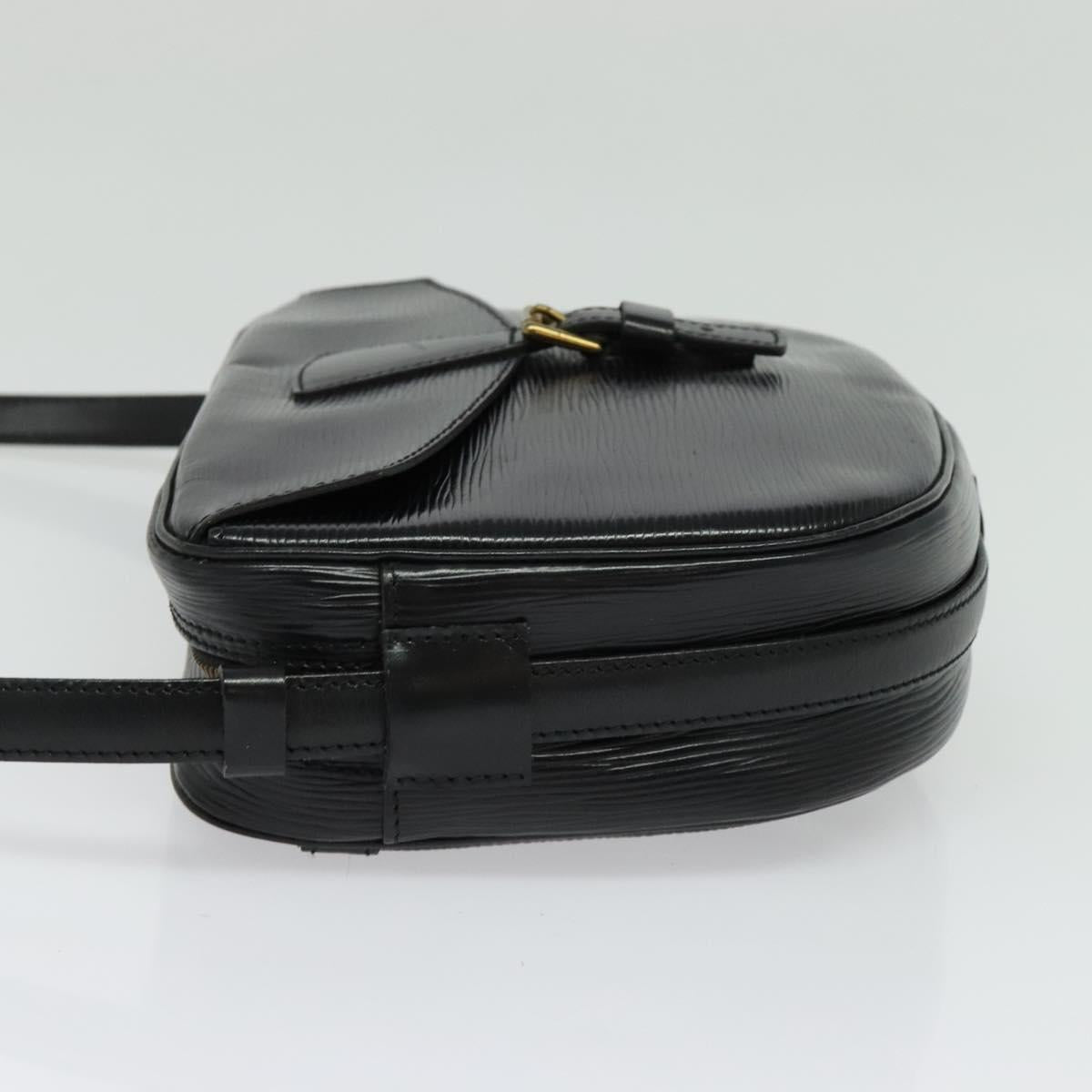 LOUIS VUITTON Epi Jeune Fille MM Shoulder Bag Black M52152 LV Auth 141387