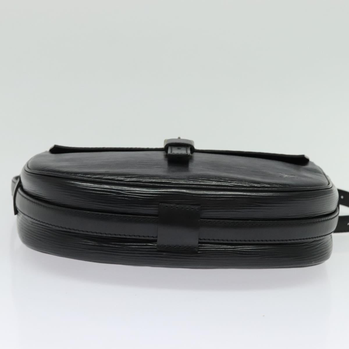 LOUIS VUITTON Epi Jeune Fille MM Shoulder Bag Black M52152 LV Auth 141387