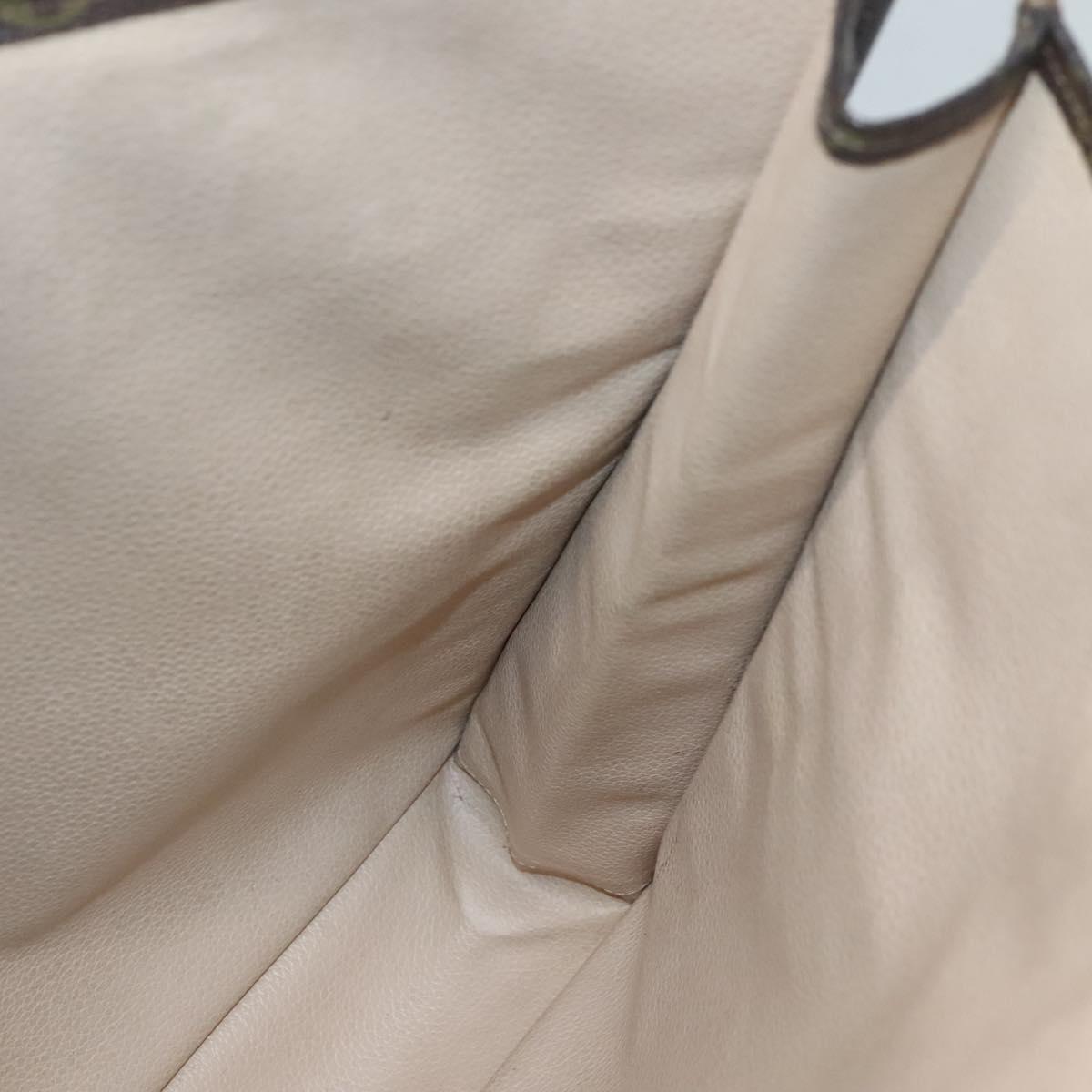 LOUIS VUITTON Monogram Sac Plat Hand Bag M51140 LV Auth 141393