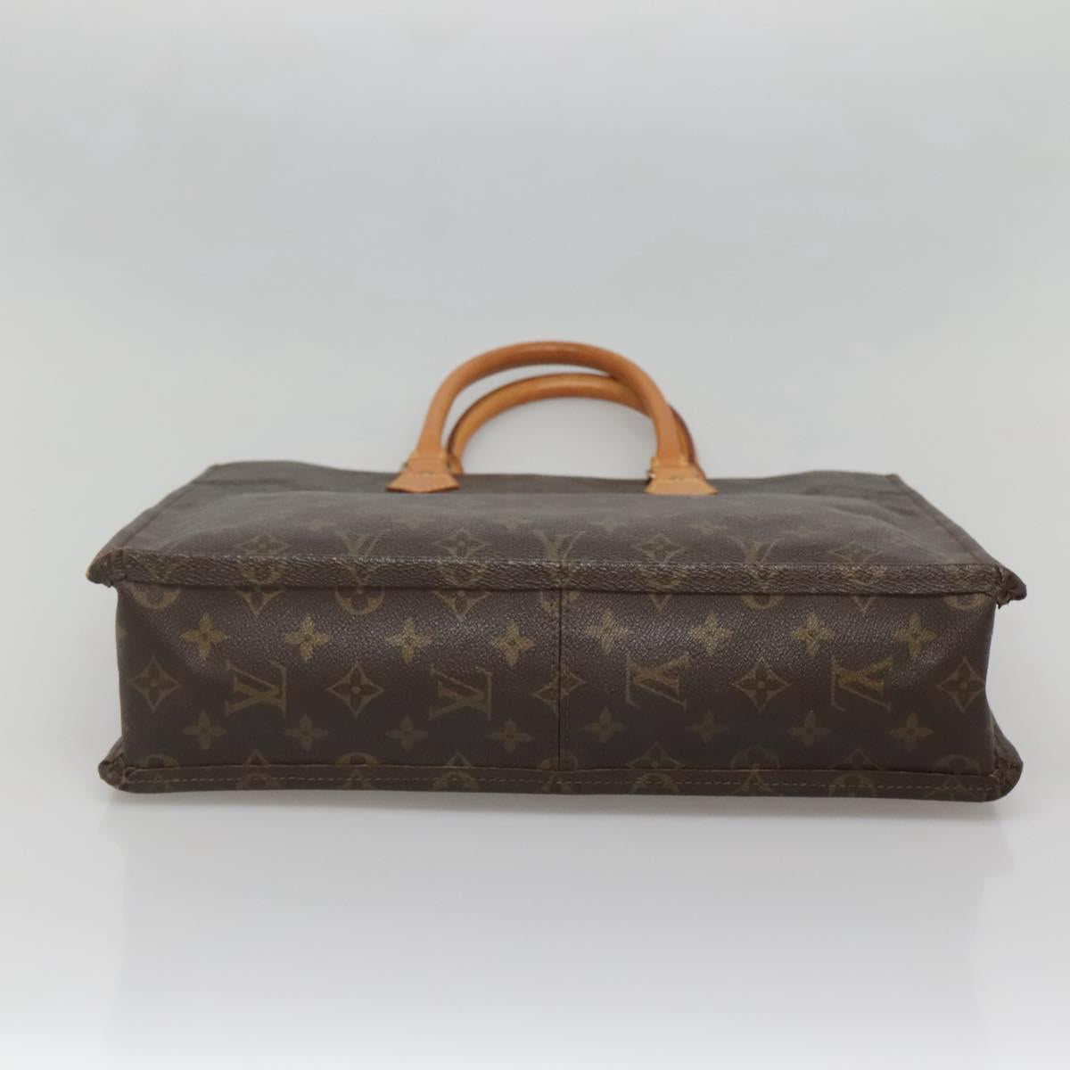 LOUIS VUITTON Monogram Sac Plat Hand Bag M51140 LV Auth 141393