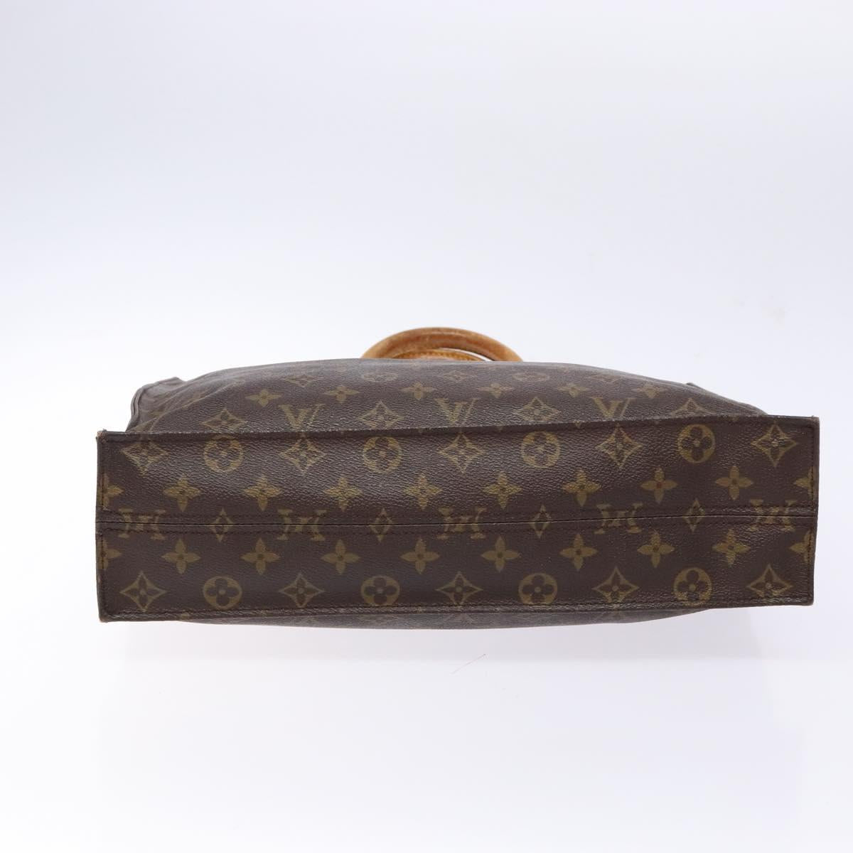 LOUIS VUITTON Monogram Sac Plat Hand Bag M51140 LV Auth 141396