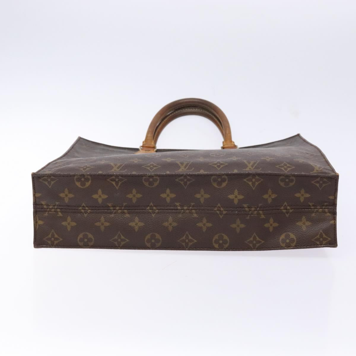 LOUIS VUITTON Monogram Sac Plat Hand Bag M51140 LV Auth 141413