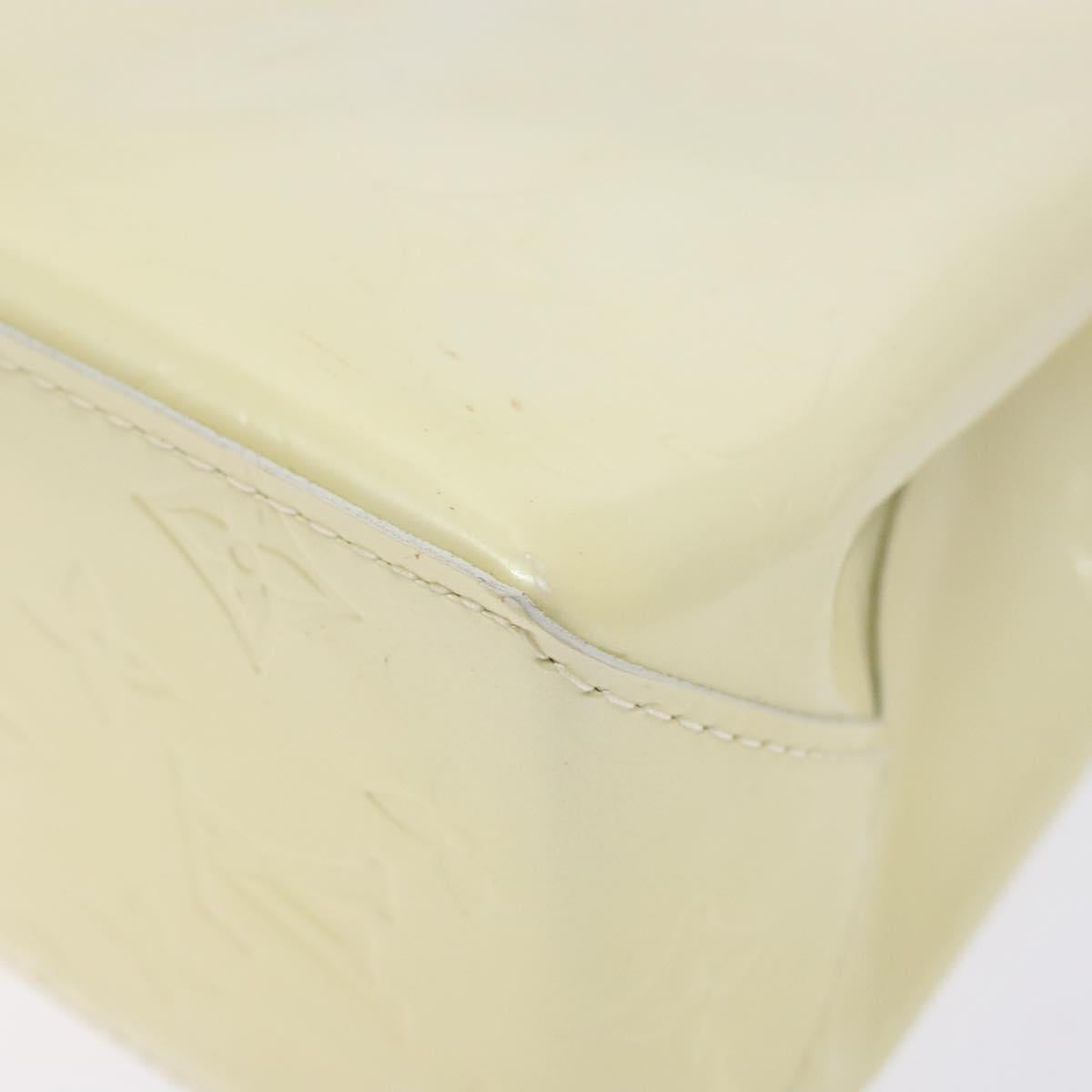 LOUIS VUITTON Monogram Vernis Reade PM Hand Bag Perle M91336 LV Auth 141416