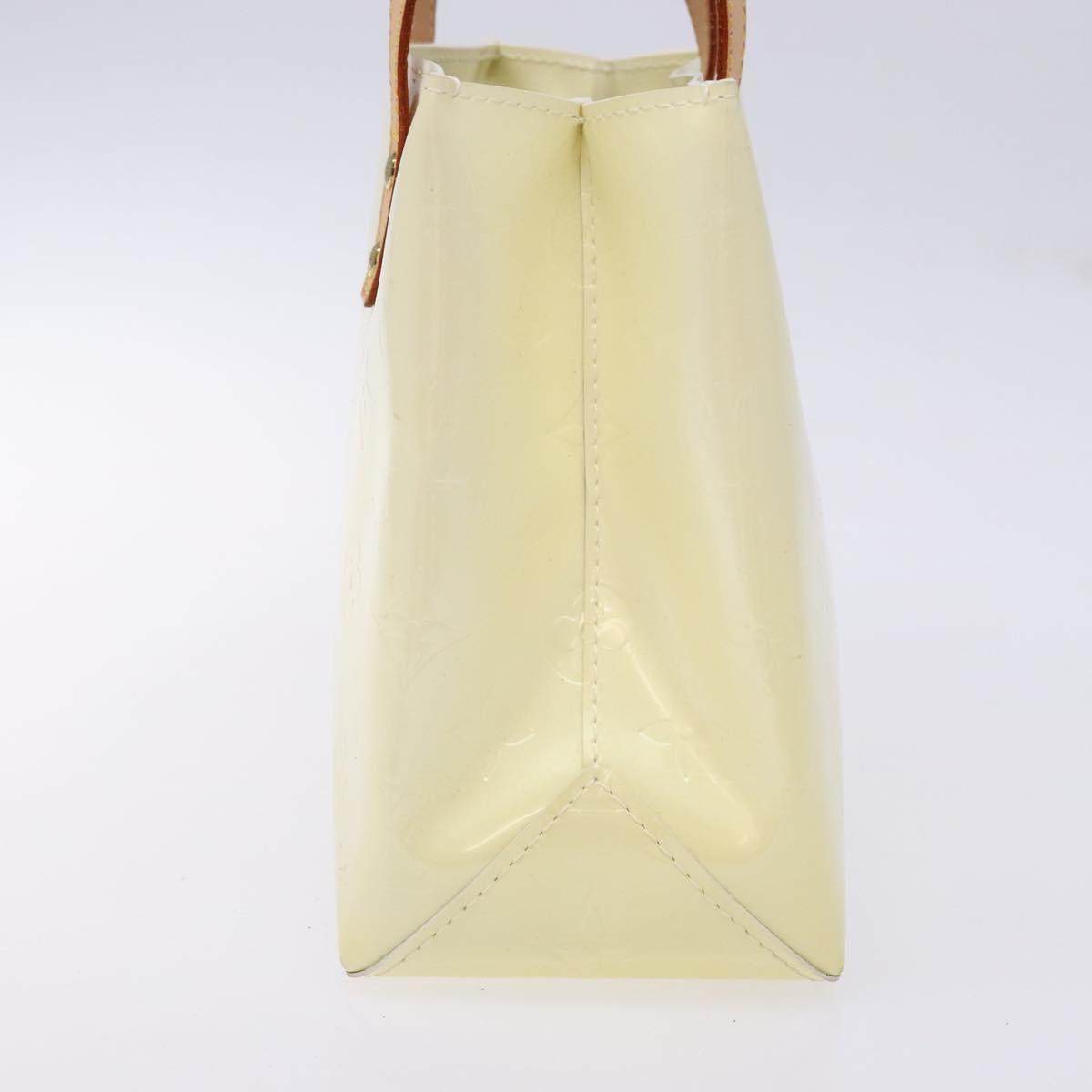 LOUIS VUITTON Monogram Vernis Reade PM Hand Bag Perle M91336 LV Auth 141416