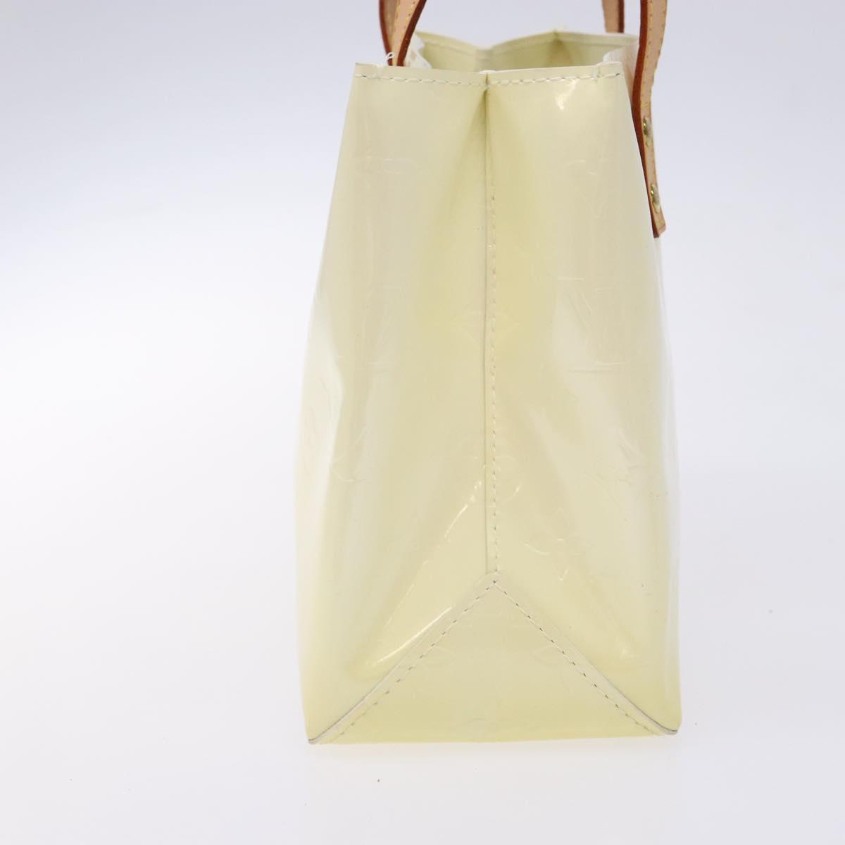 LOUIS VUITTON Monogram Vernis Reade PM Hand Bag Perle M91336 LV Auth 141416
