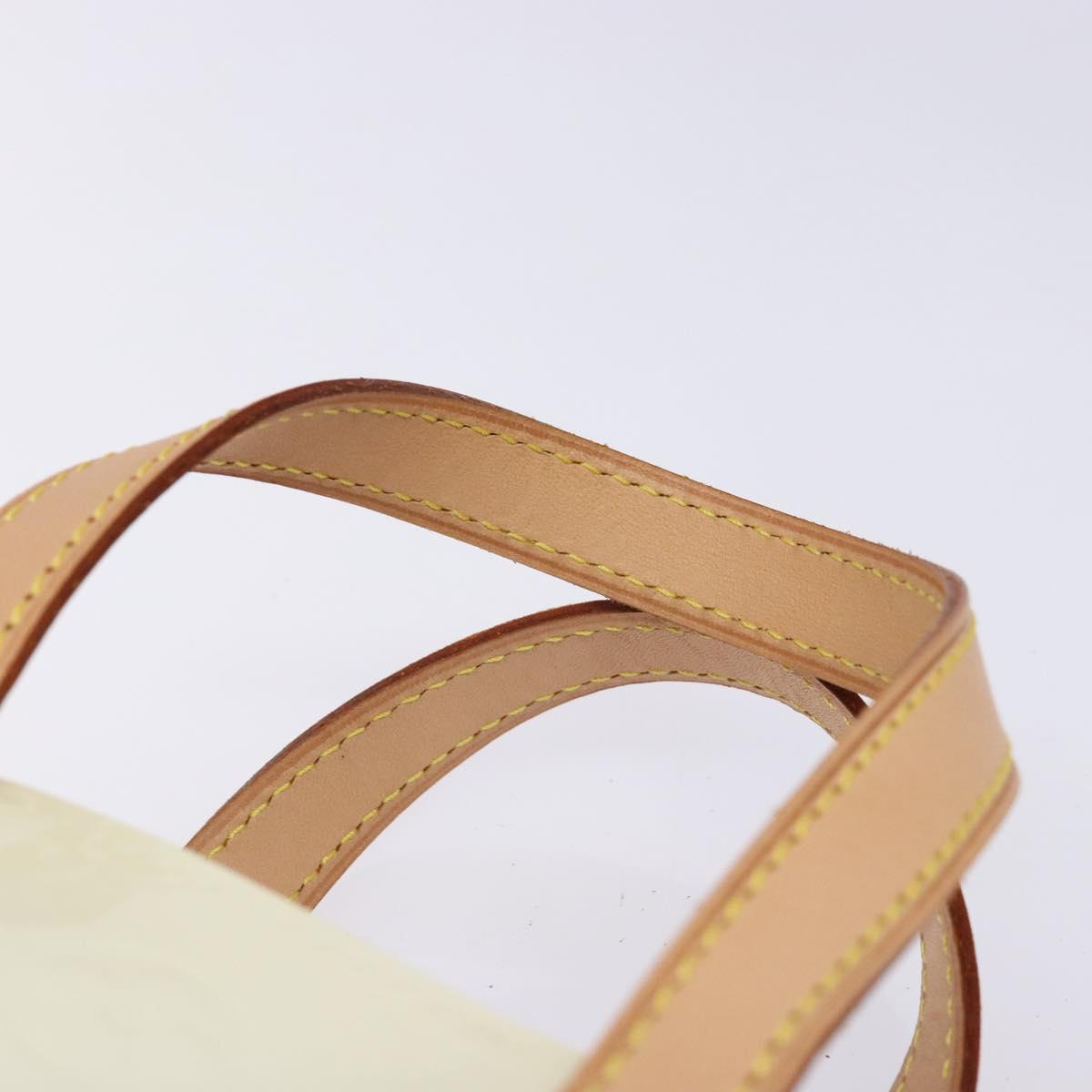 LOUIS VUITTON Monogram Vernis Reade PM Hand Bag Perle M91336 LV Auth 141416