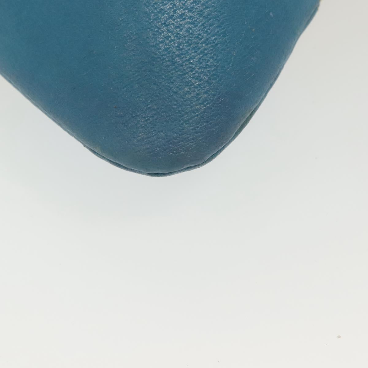 PRADA Shoulder Bag Canvas Beige Silver Auth 141428