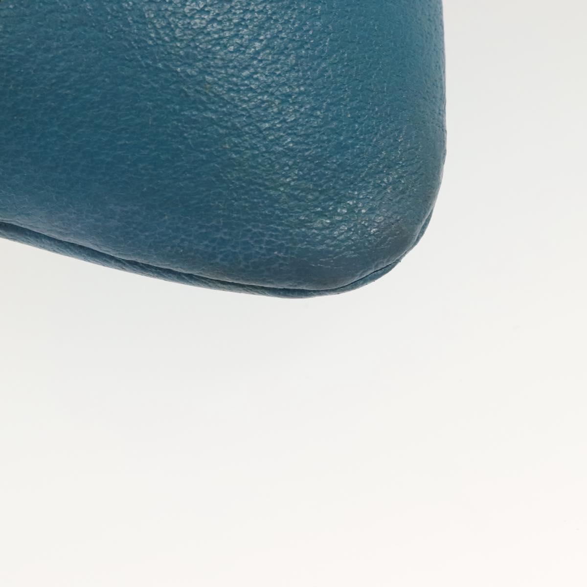 PRADA Shoulder Bag Canvas Beige Silver Auth 141428