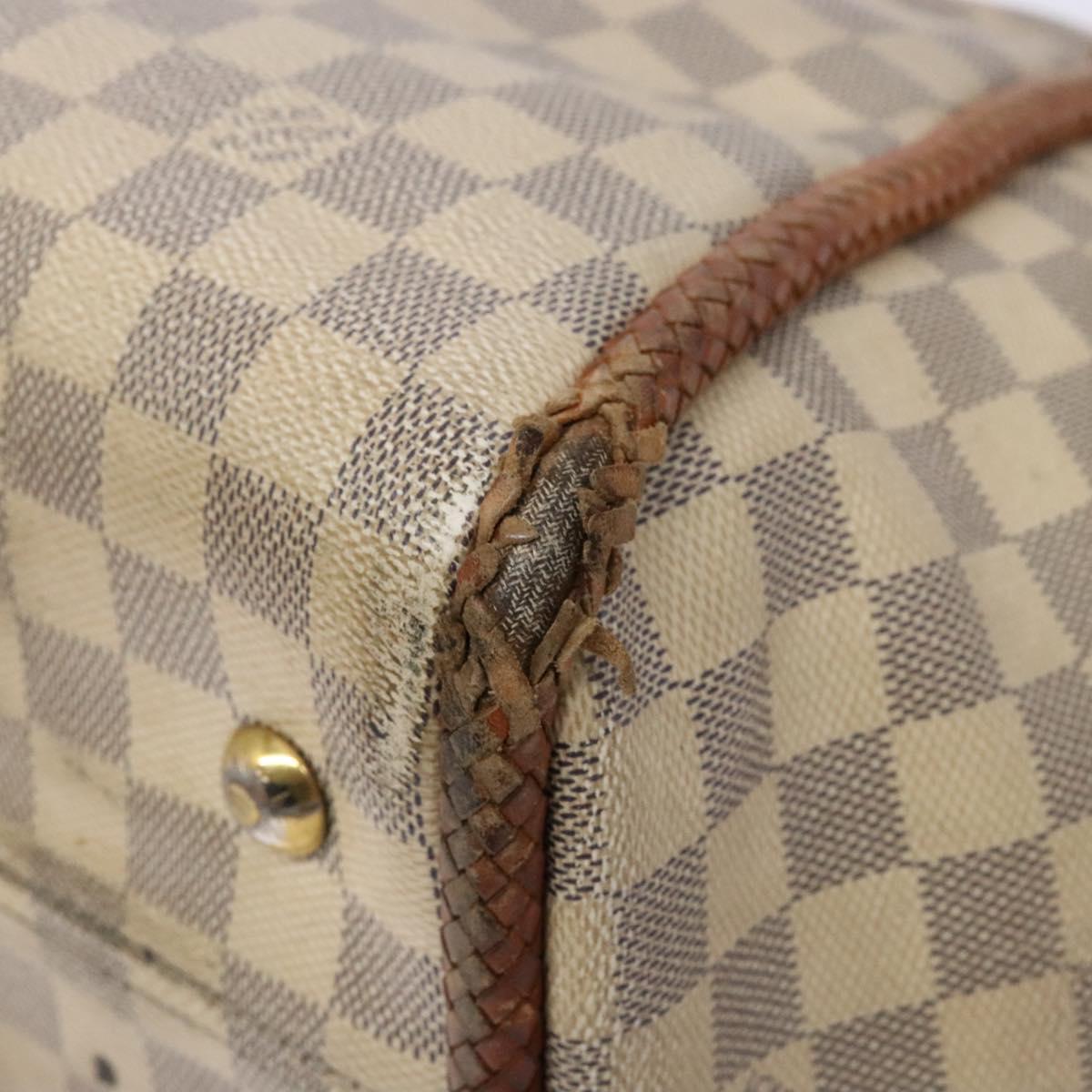 LOUIS VUITTON Damier Azur Propriano Tote Bag N44027 LV Auth 141434