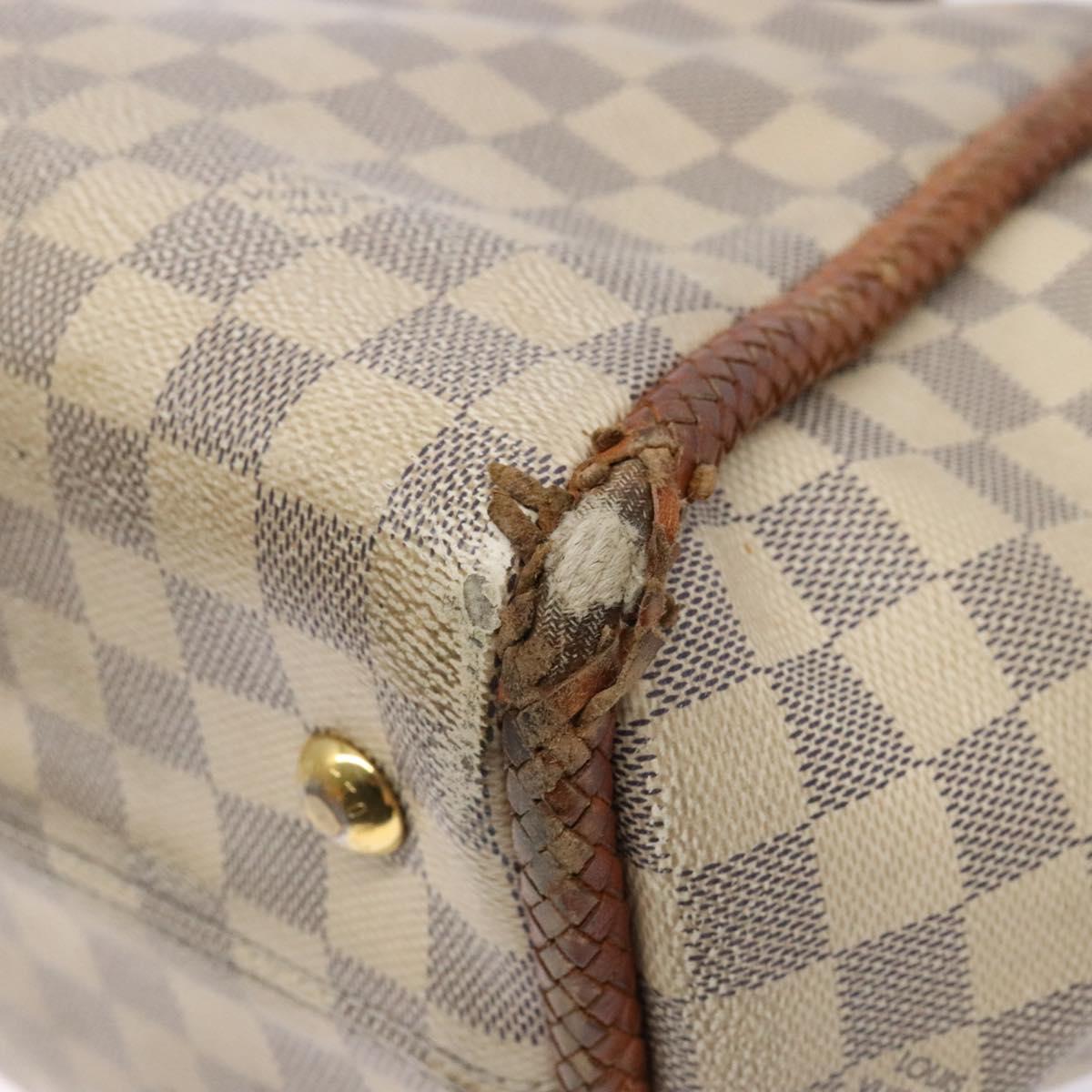 LOUIS VUITTON Damier Azur Propriano Tote Bag N44027 LV Auth 141434