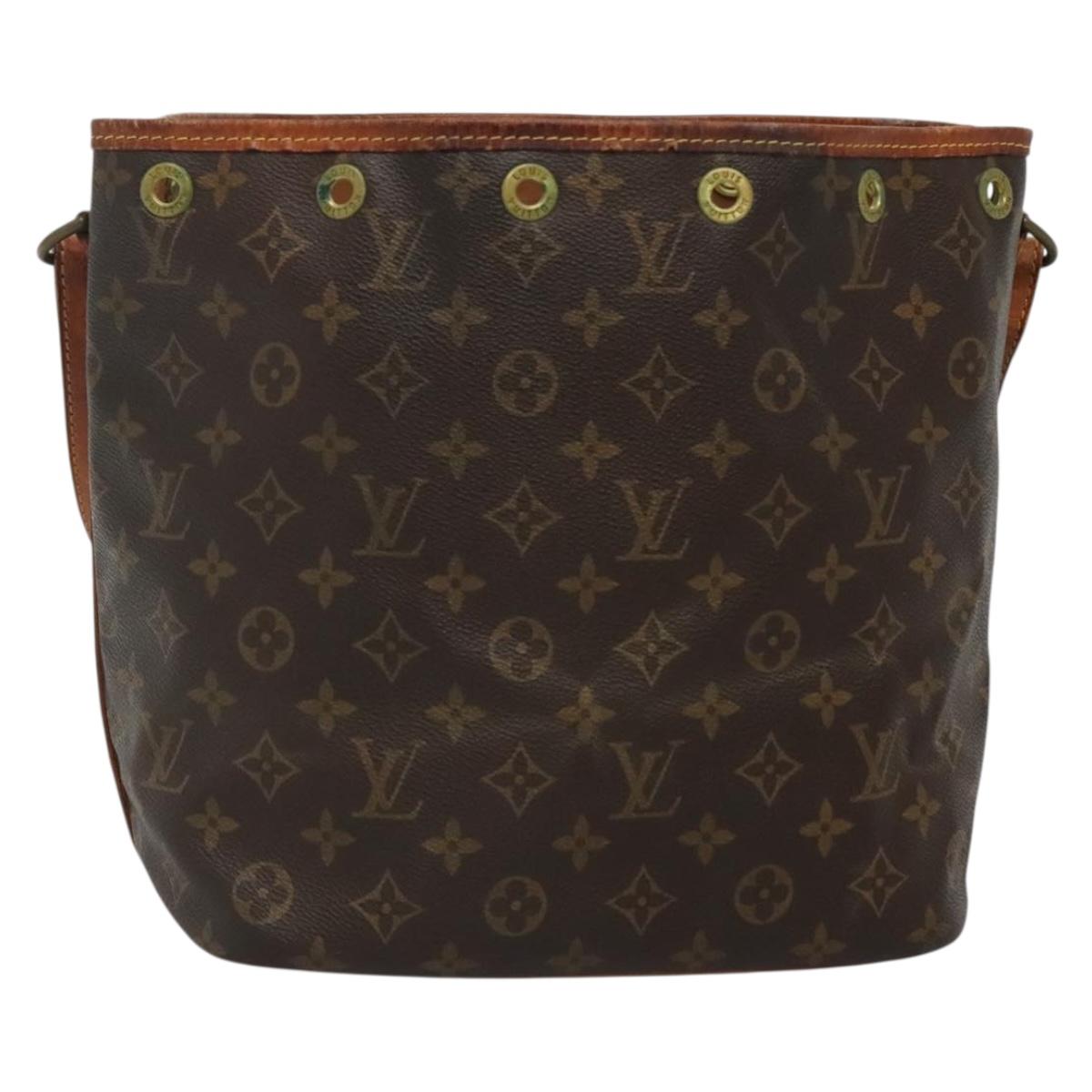 LOUIS VUITTON Monogram Petit Noe Shoulder Bag M42226 LV Auth 141439