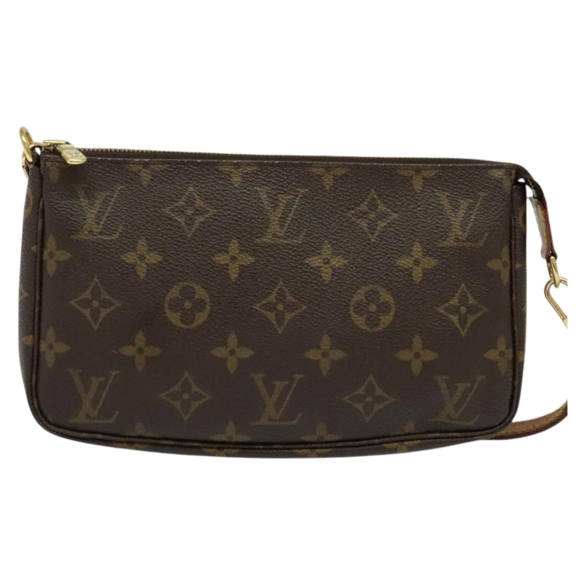 LOUIS VUITTON Monogram Pochette Accessoires Pouch M51980 LV Auth 141442