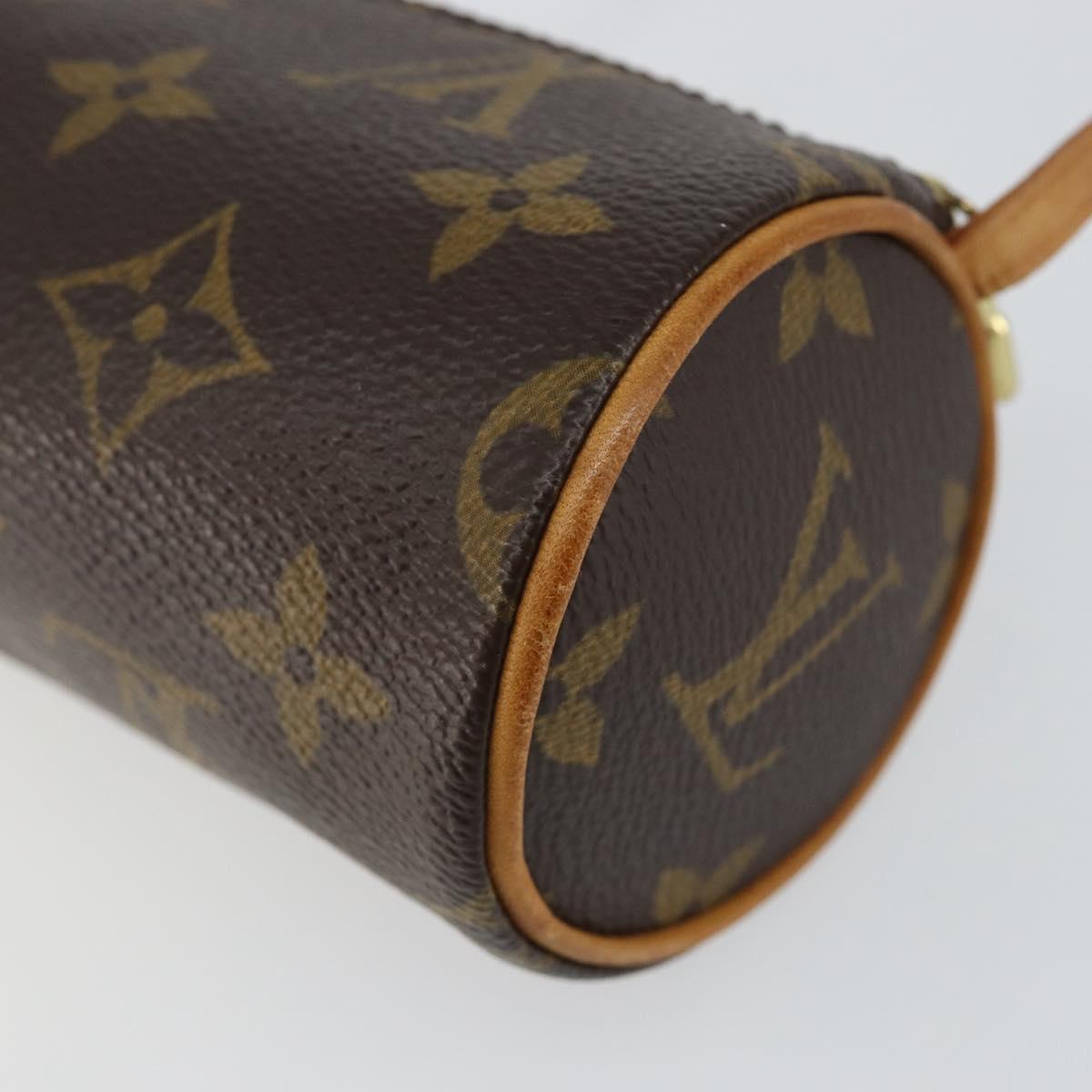 LOUIS VUITTON Monogram Papillon Pouch LV Auth 141444