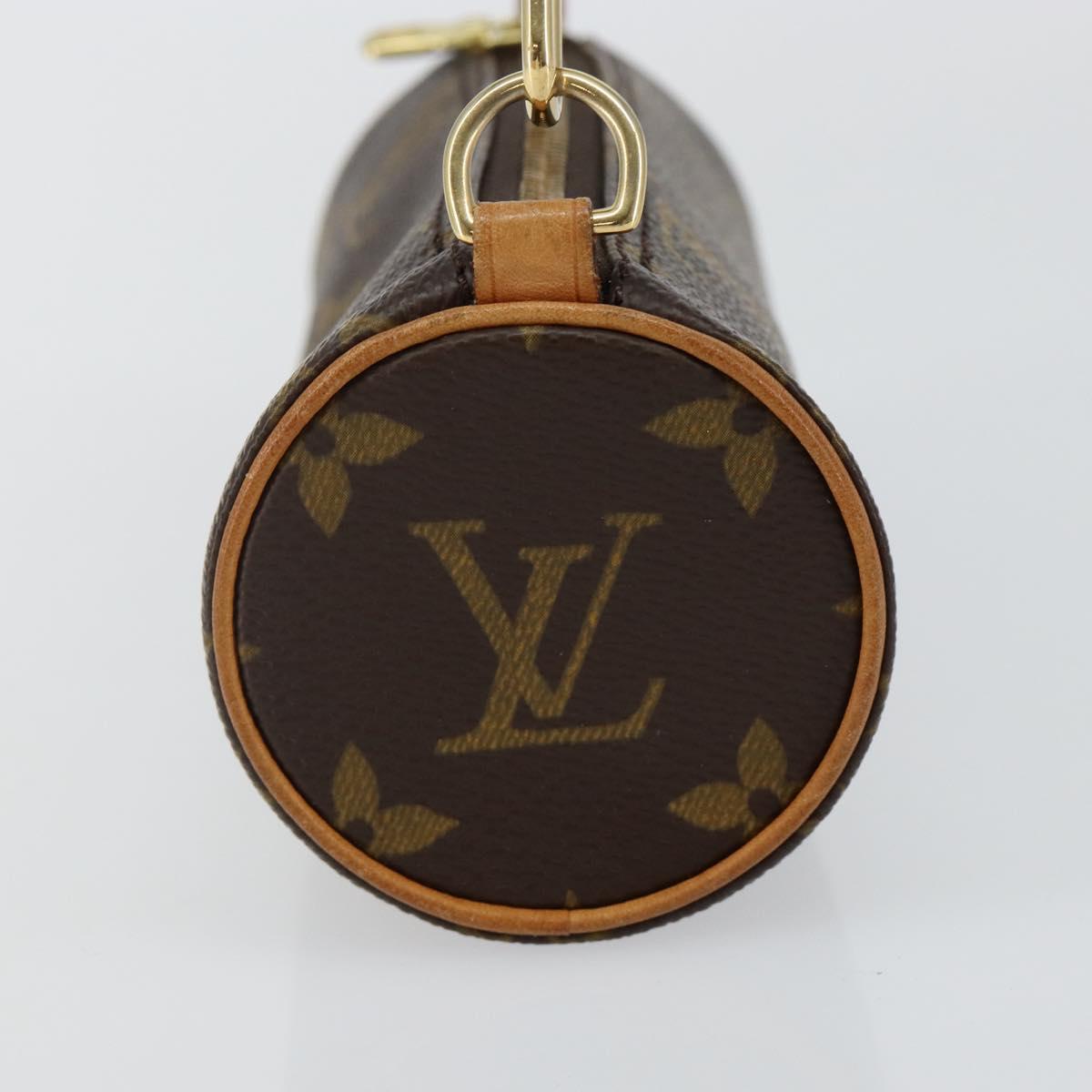 LOUIS VUITTON Monogram Papillon Pouch LV Auth 141444