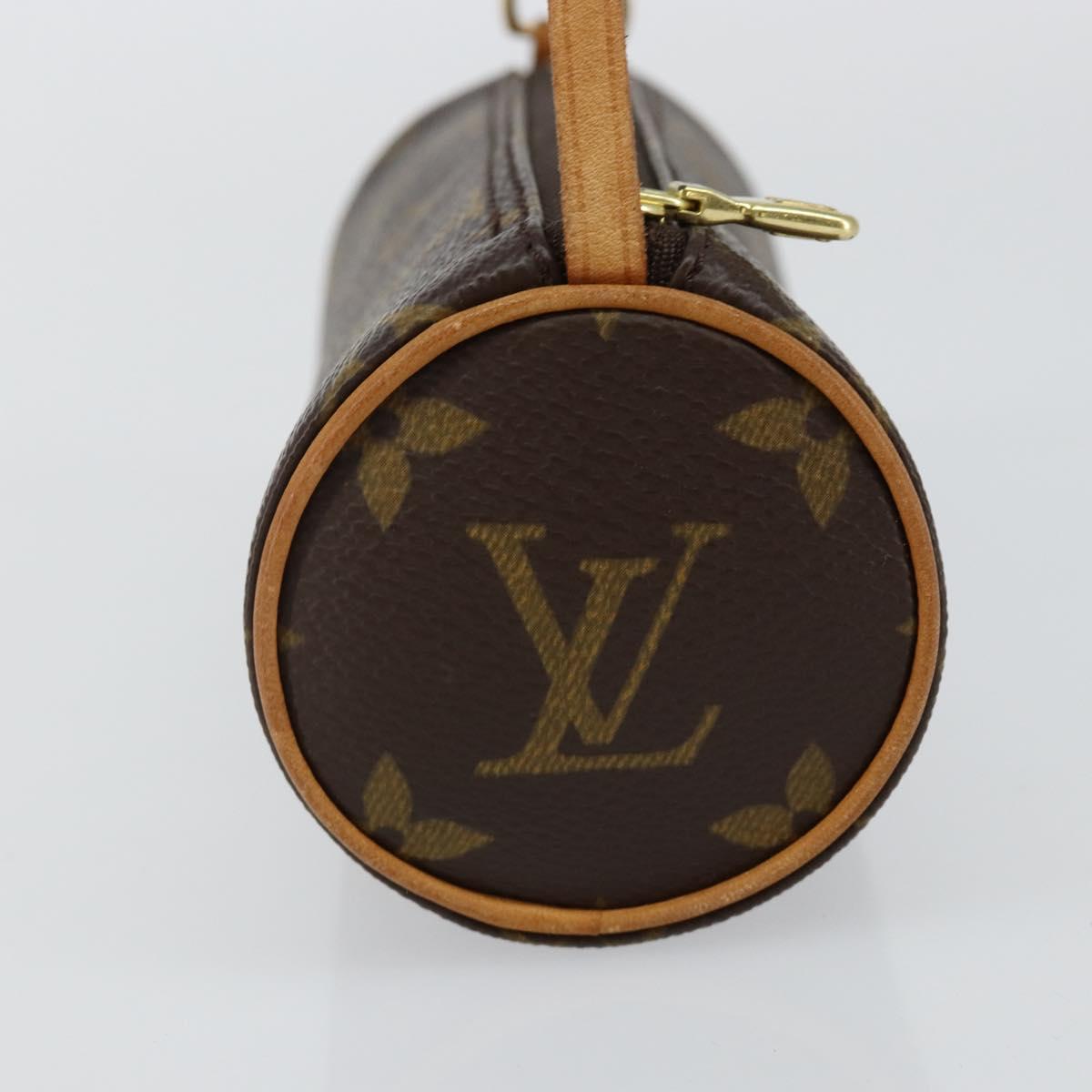 LOUIS VUITTON Monogram Papillon Pouch LV Auth 141444