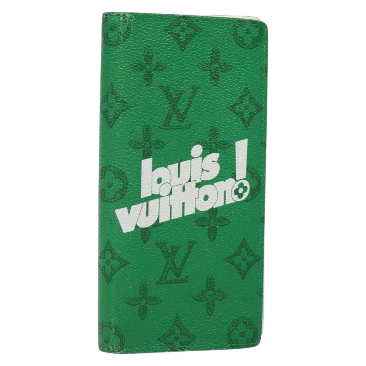 LOUIS VUITTON Monogram Everyday Portefeuille Brazza Green M80801 LV Auth 141451