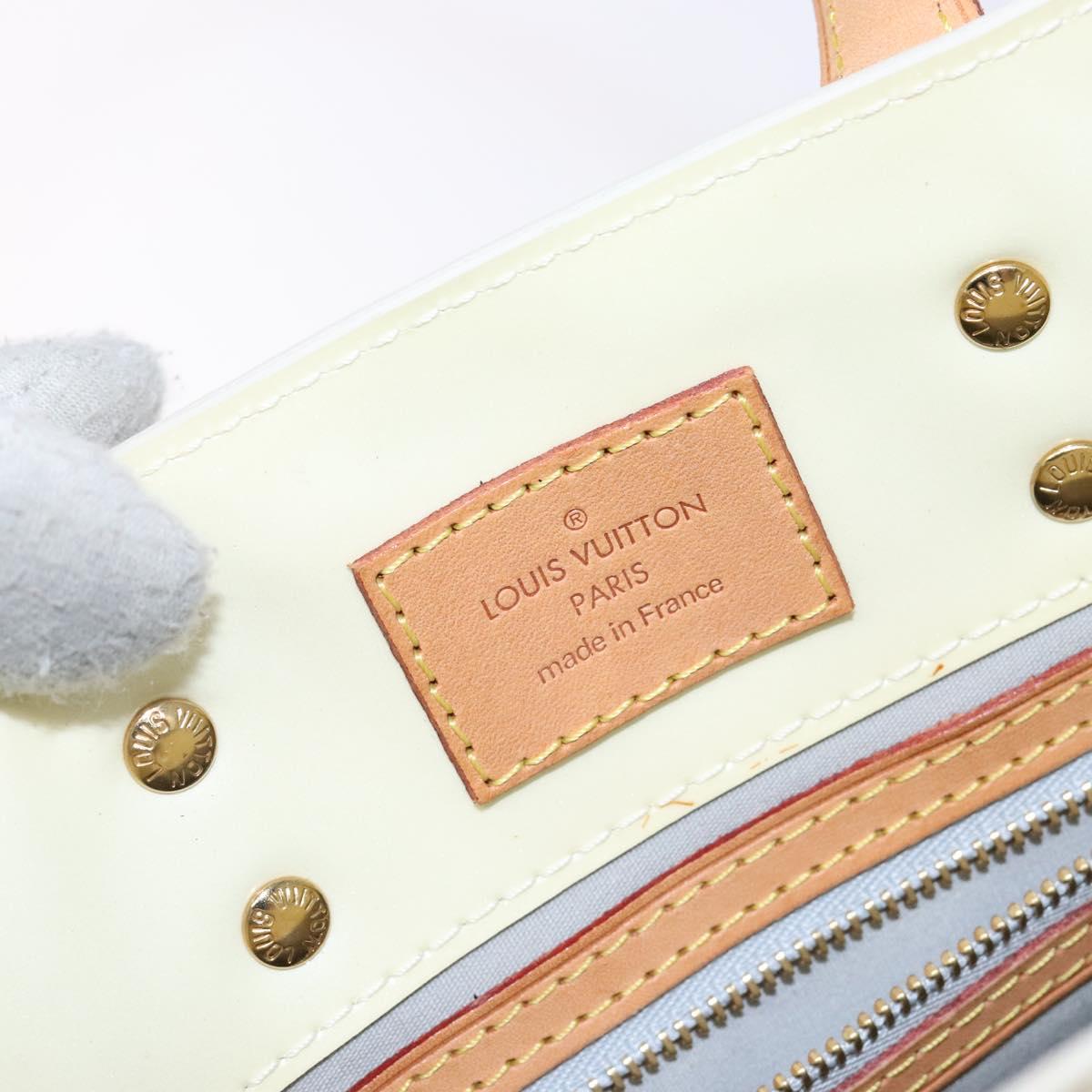 LOUIS VUITTON Monogram Vernis Reade PM Hand Bag Perle M91336 LV Auth 141487