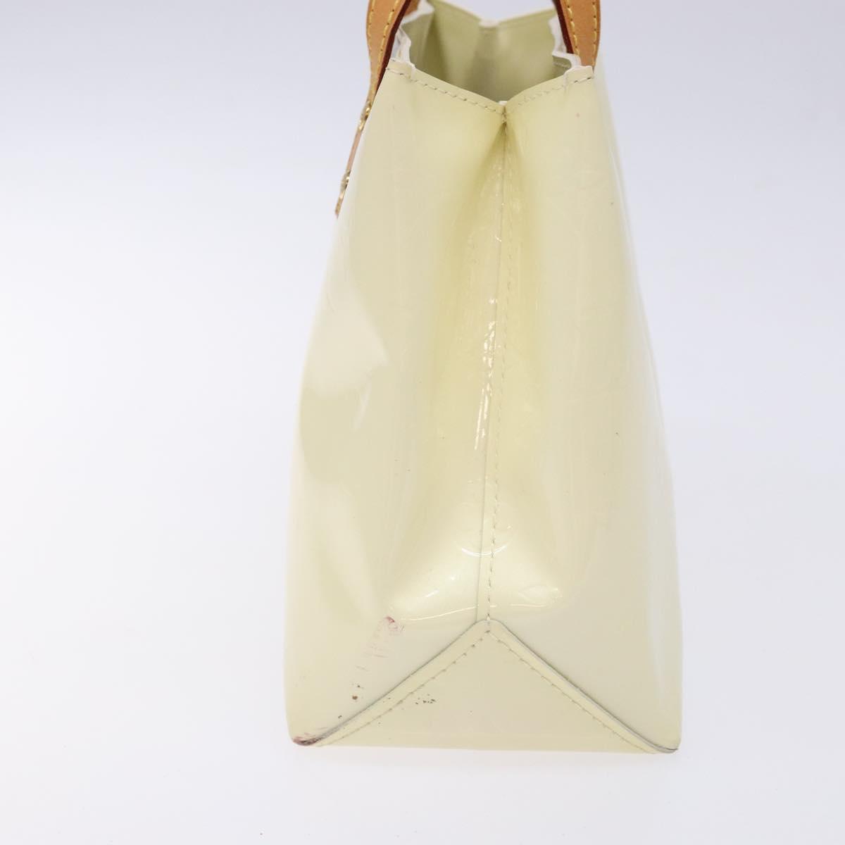 LOUIS VUITTON Monogram Vernis Reade PM Hand Bag Perle M91336 LV Auth 141487