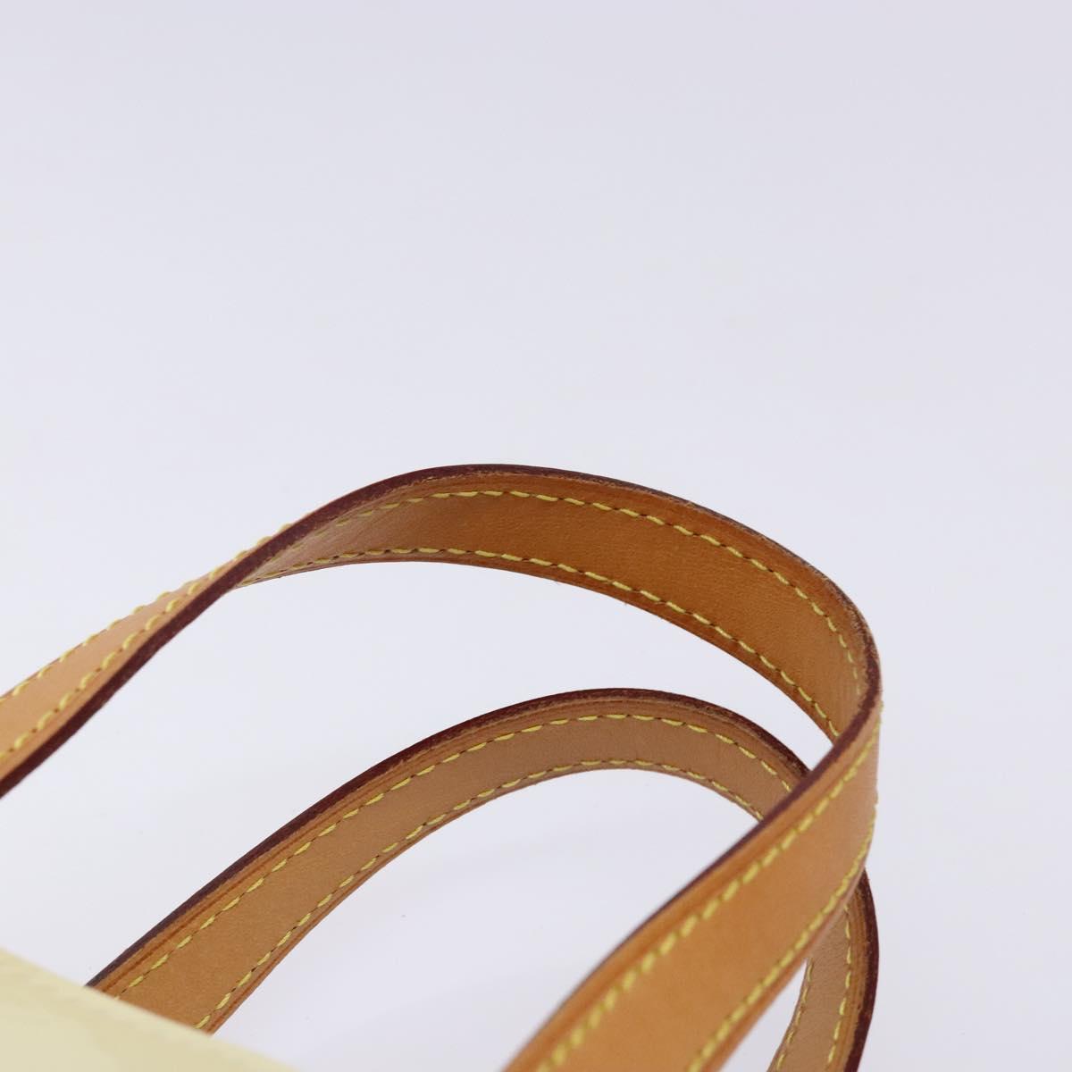 LOUIS VUITTON Monogram Vernis Reade PM Hand Bag Perle M91336 LV Auth 141487