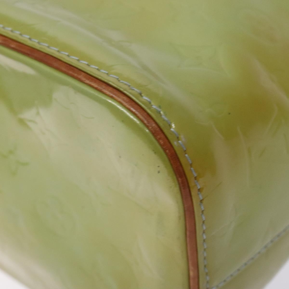 LOUIS VUITTON Monogram Vernis Houston Hand Bag Baby Blue M91005 LV Auth 141488