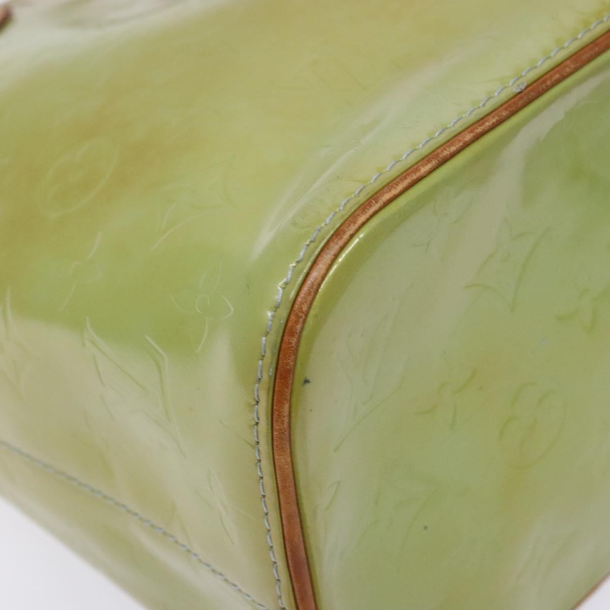 LOUIS VUITTON Monogram Vernis Houston Hand Bag Baby Blue M91005 LV Auth 141488