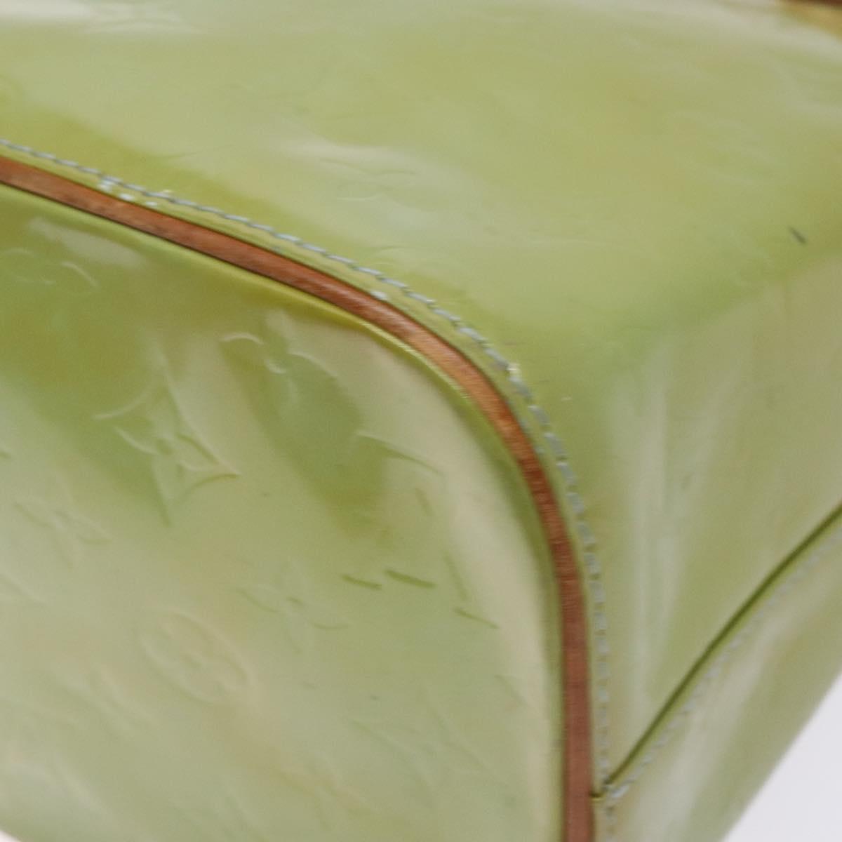 LOUIS VUITTON Monogram Vernis Houston Hand Bag Baby Blue M91005 LV Auth 141488