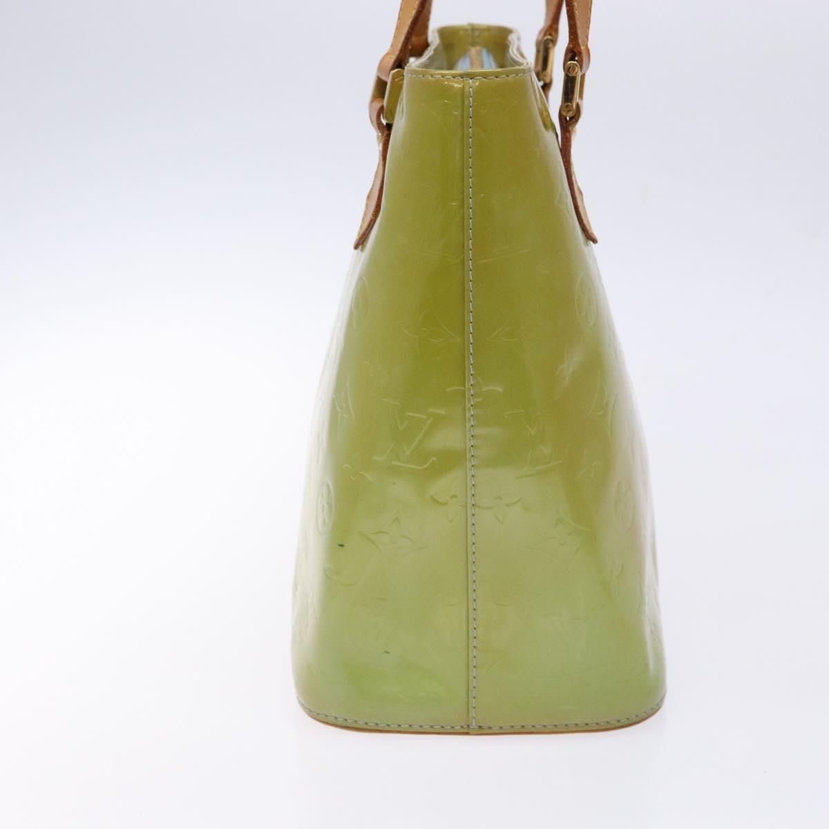 LOUIS VUITTON Monogram Vernis Houston Hand Bag Baby Blue M91005 LV Auth 141488