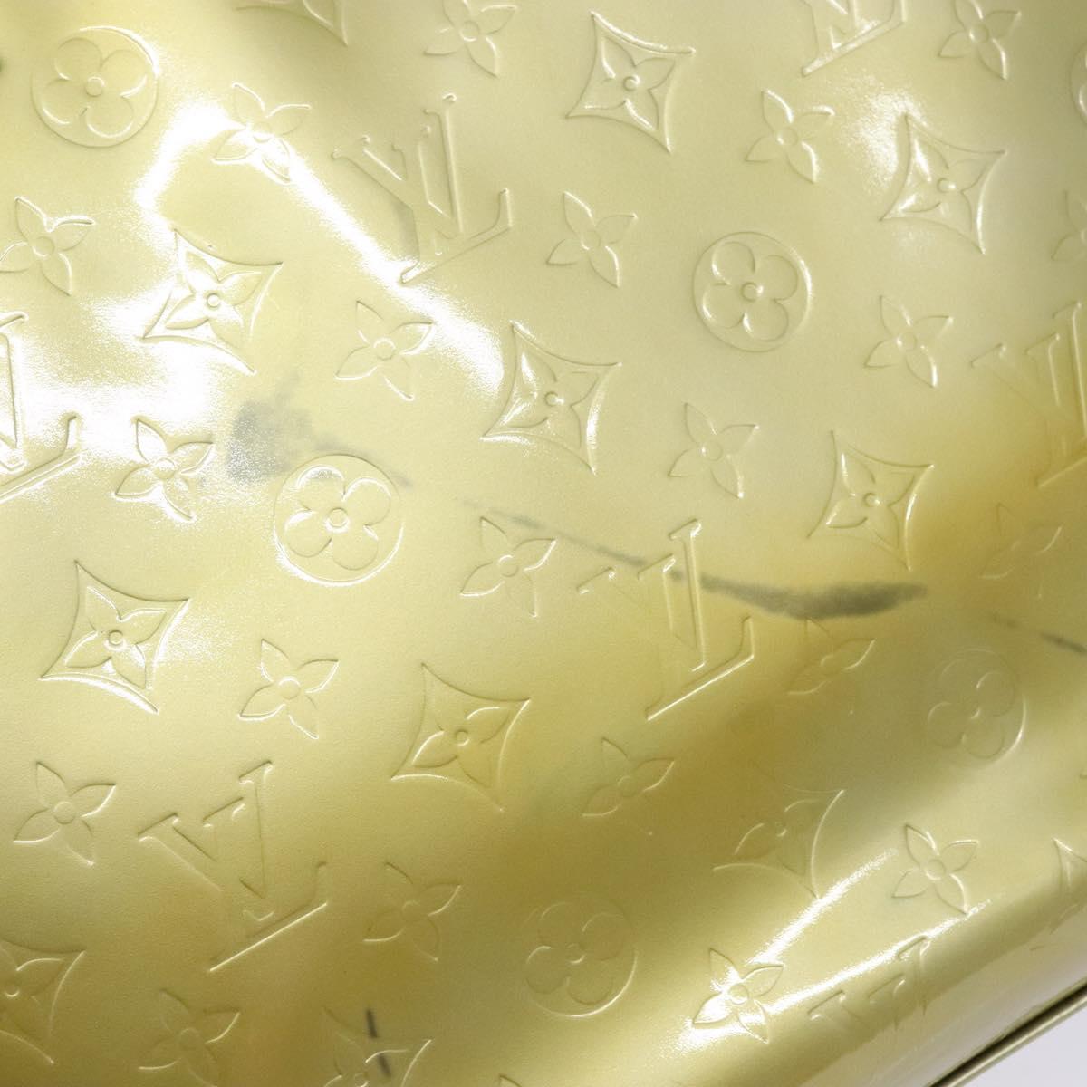 LOUIS VUITTON Monogram Vernis Columbus Tote Bag Gris M91028 LV Auth 141489