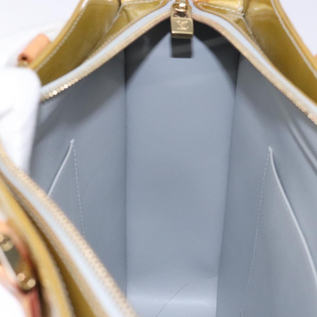 LOUIS VUITTON Monogram Vernis Columbus Tote Bag Gris M91028 LV Auth 141489