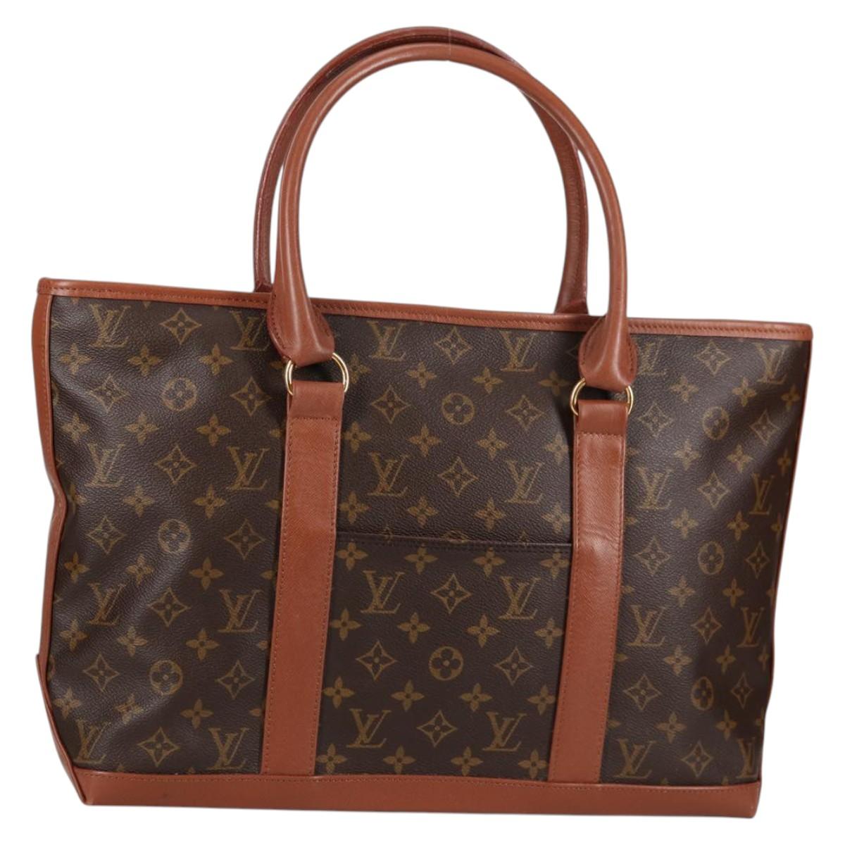 LOUIS VUITTON Monogram Sac Weekend PM Hand Bag M42425 LV Auth 141490
