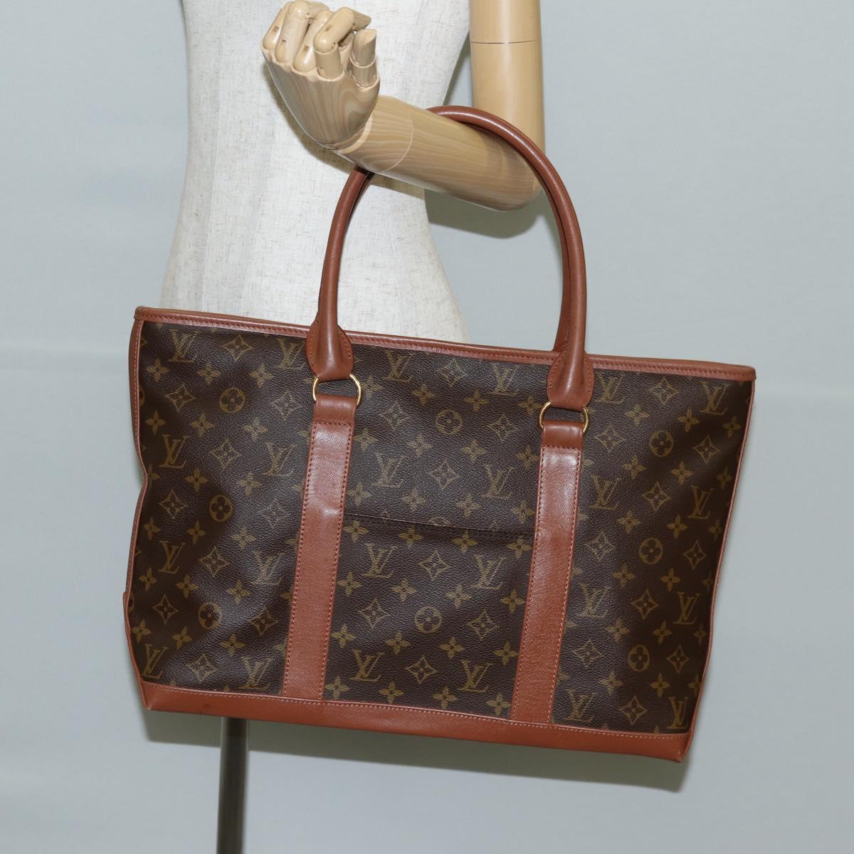 LOUIS VUITTON Monogram Sac Weekend PM Hand Bag M42425 LV Auth 141490