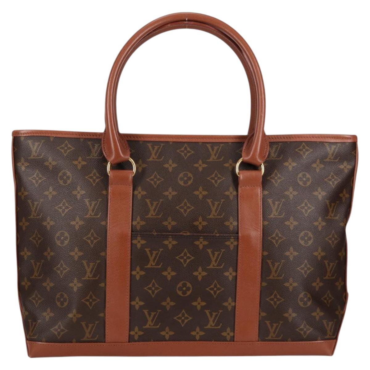 LOUIS VUITTON Monogram Sac Weekend PM Hand Bag M42425 LV Auth 141490