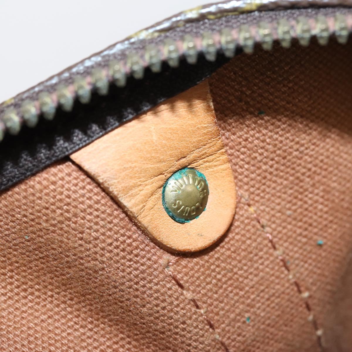 LOUIS VUITTON Monogram Keepall 55 Boston Bag M41424 LV Auth 141509