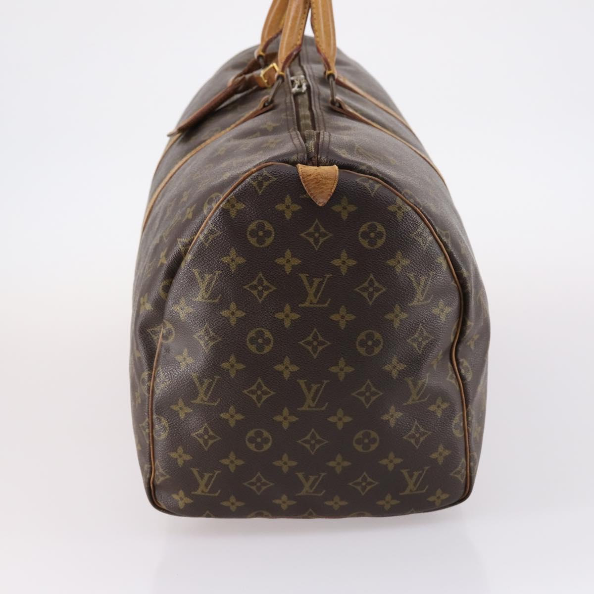 LOUIS VUITTON Monogram Keepall 55 Boston Bag M41424 LV Auth 141509