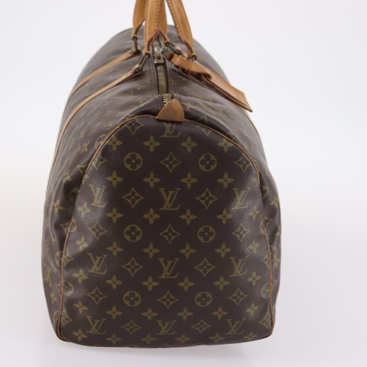 LOUIS VUITTON Monogram Keepall 55 Boston Bag M41424 LV Auth 141509