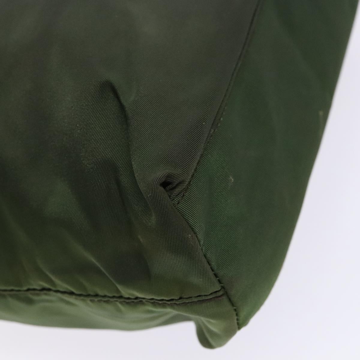 PRADA Shoulder Bag Nylon Green Auth 141528