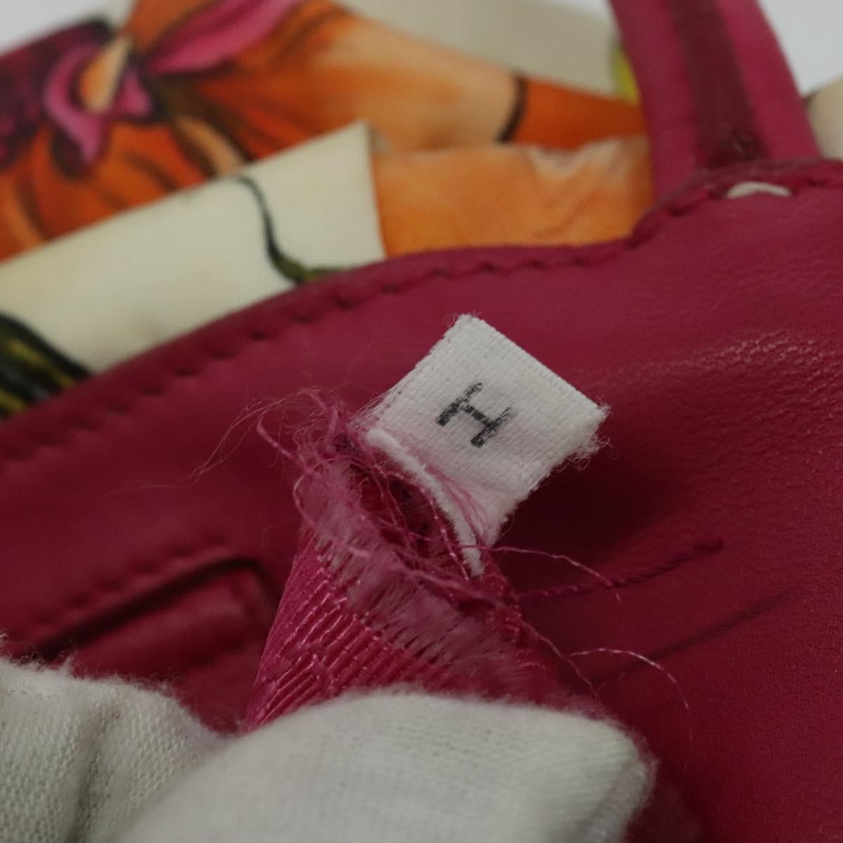 PRADA Hand Bag Nylon 2way White Gold Auth 141530