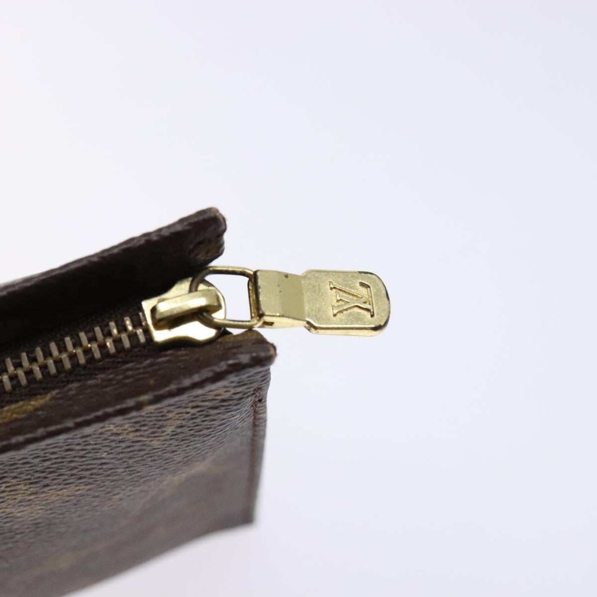 LOUIS VUITTON Monogram Poche Toilette 19 Pouch M47544 LV Auth 141539