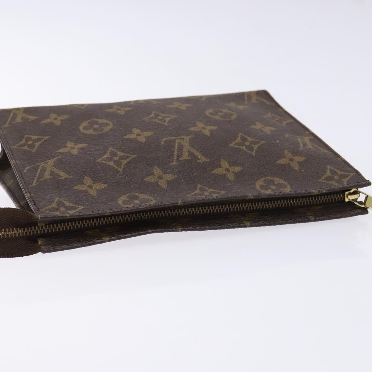 LOUIS VUITTON Monogram Poche Toilette 19 Pouch M47544 LV Auth 141539