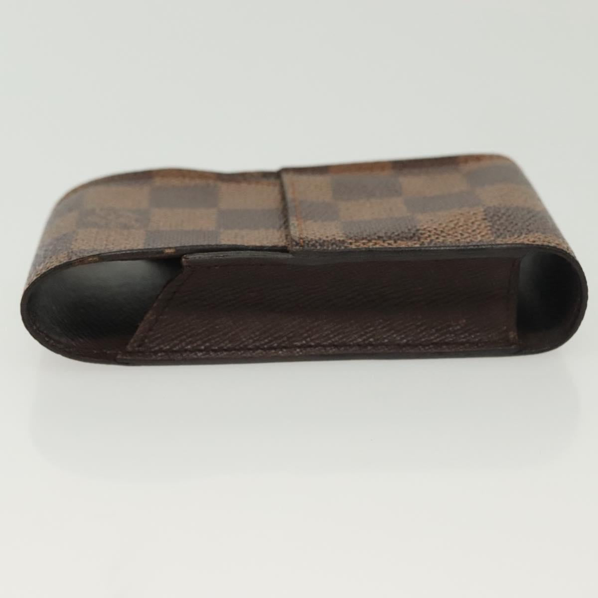LOUIS VUITTON Damier Ebene Etui Cigarette Case N63024 LV Auth 141585