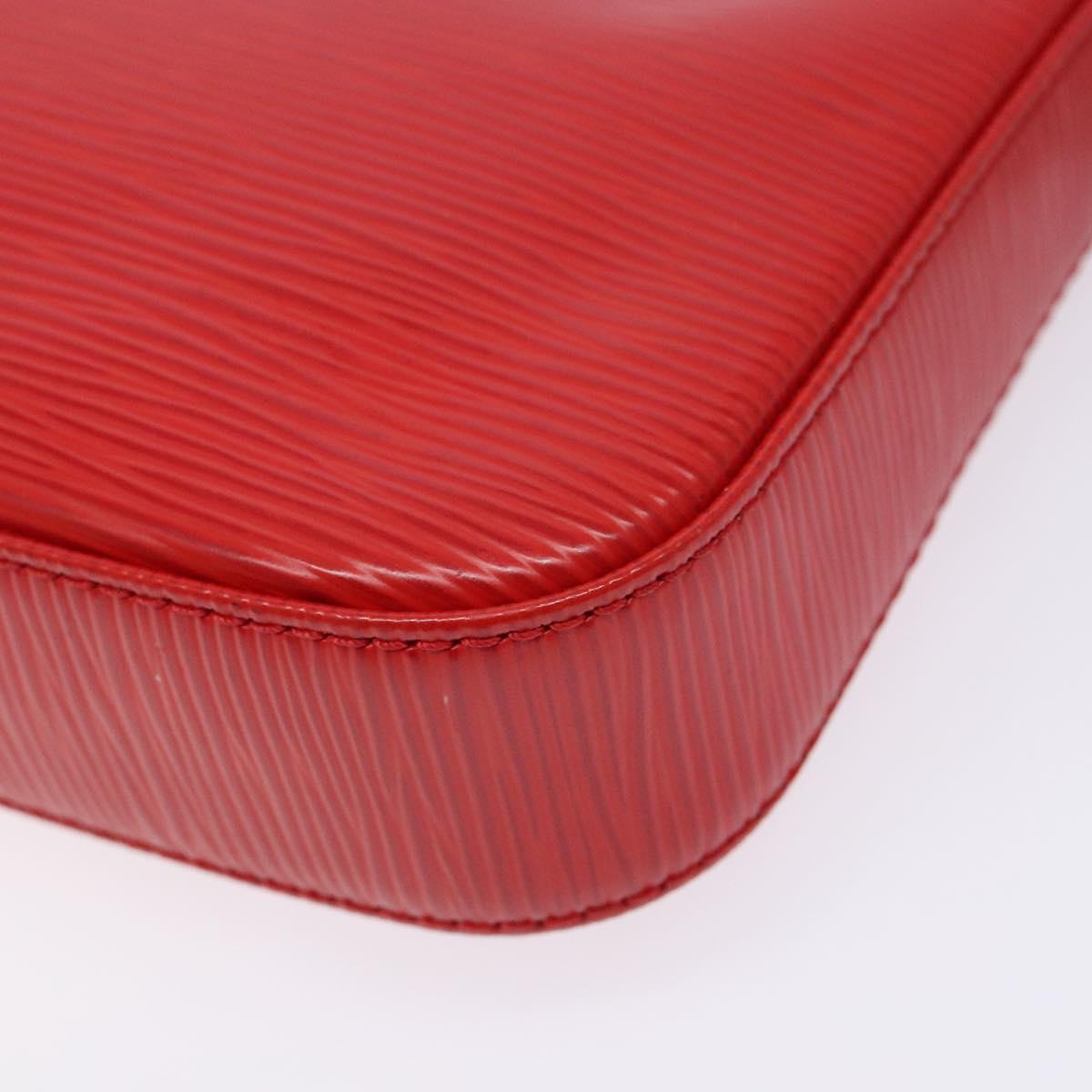 LOUIS VUITTON Epi Pochette Accessoires Pouch Red M52947 LV Auth 141595V