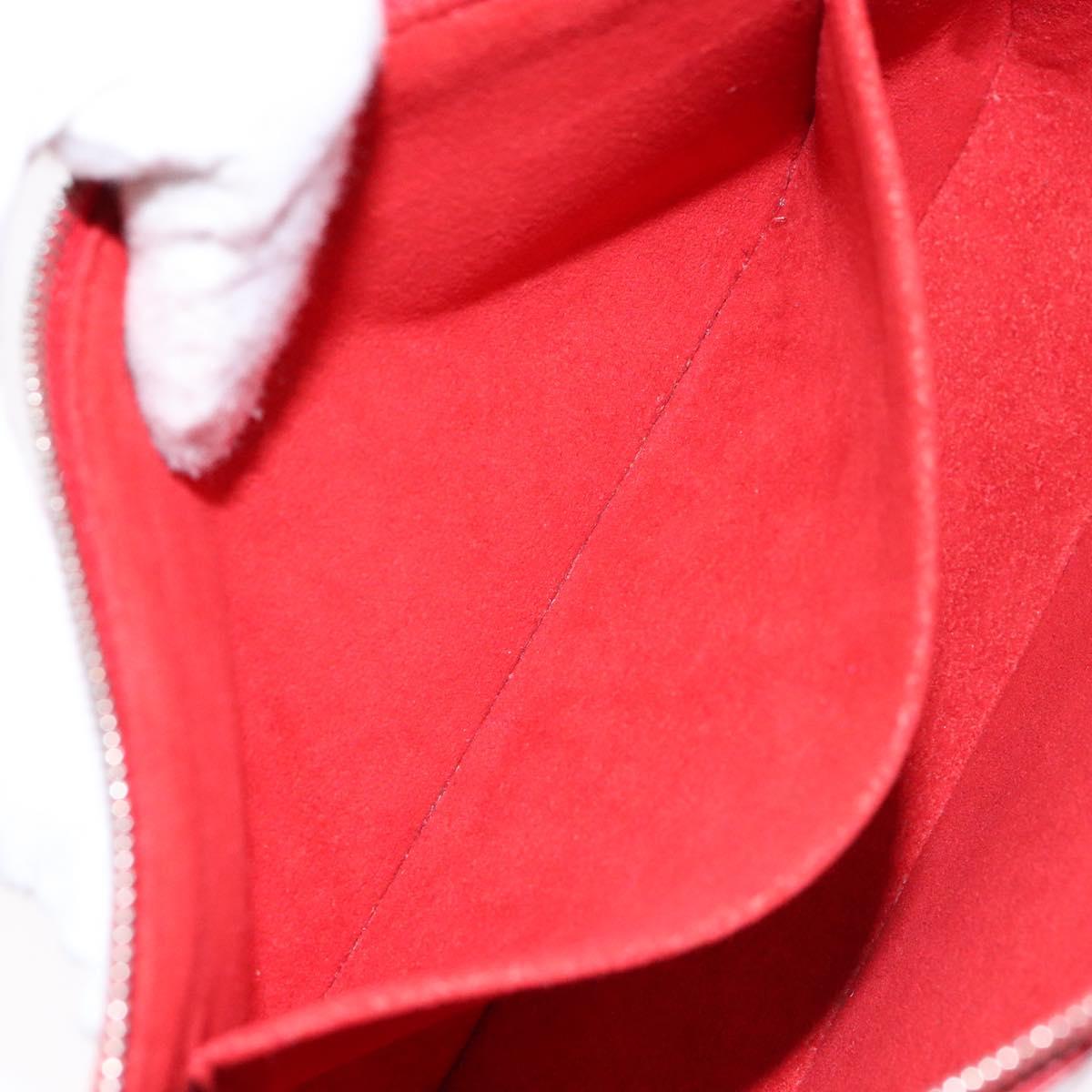 LOUIS VUITTON Epi Pochette Accessoires Pouch Red M52947 LV Auth 141595