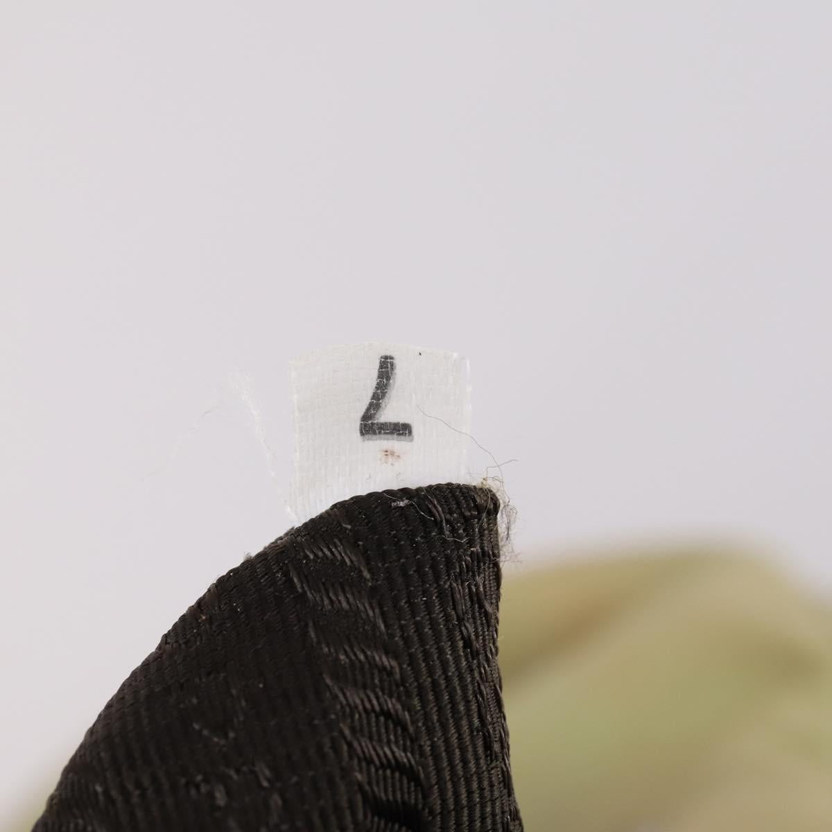 PRADA Backpack Nylon Beige Silver Auth 141598