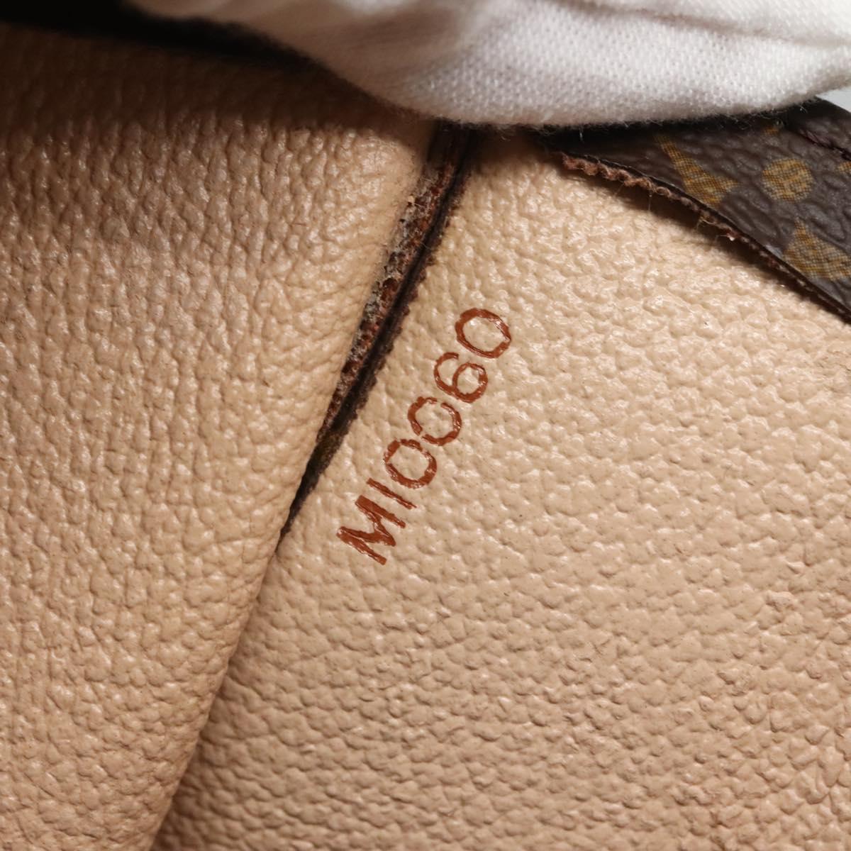 LOUIS VUITTON Monogram Sac Plat Hand Bag M51140 LV Auth 141603