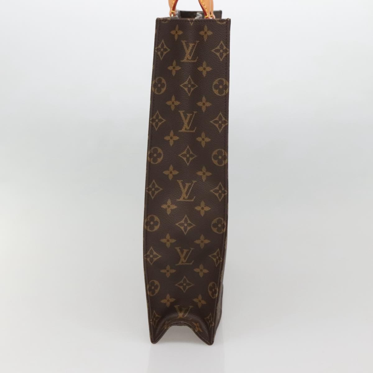 LOUIS VUITTON Monogram Sac Plat Hand Bag M51140 LV Auth 141603