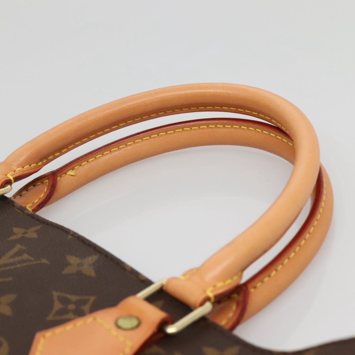 LOUIS VUITTON Monogram Sac Plat Hand Bag M51140 LV Auth 141603
