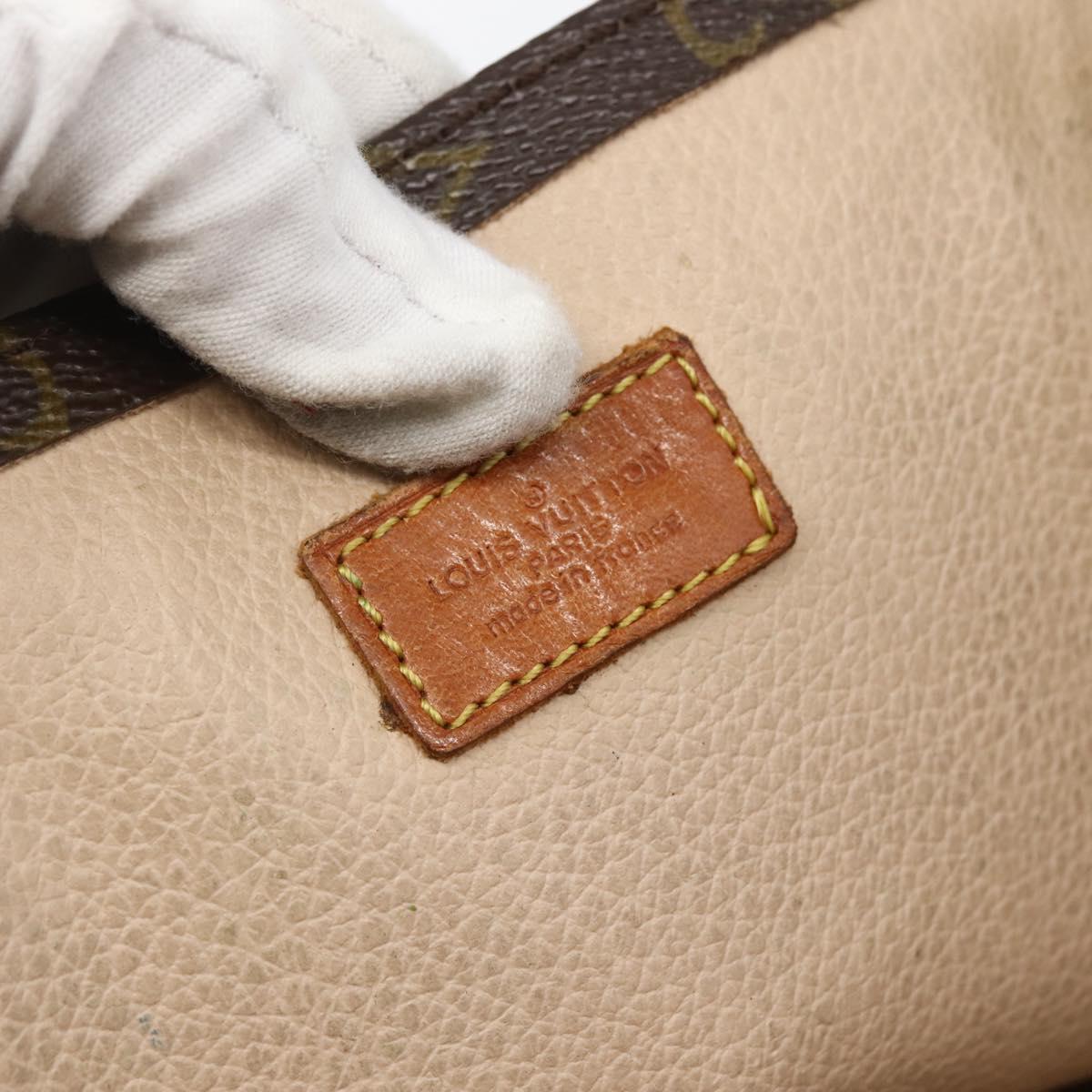 LOUIS VUITTON Monogram Sac Plat Hand Bag M51140 LV Auth 141606